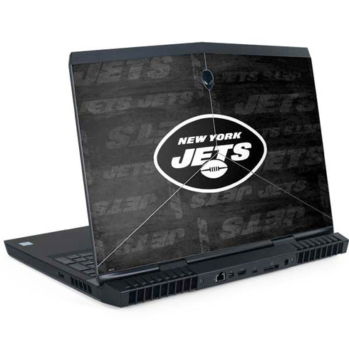 NFL New York Jets Black & White Dell Alienware Skin